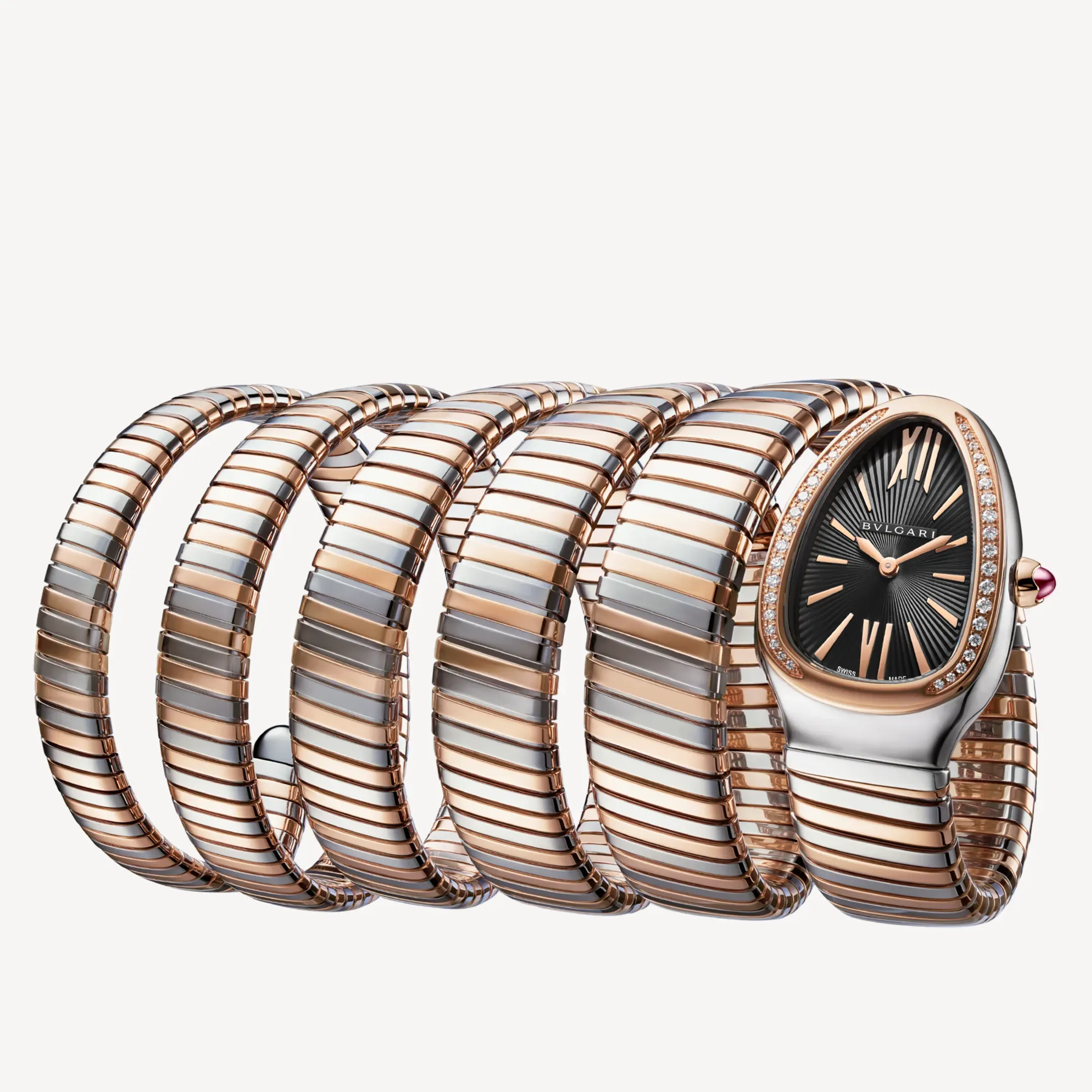 Bvlgari Serpenti Tubogas 35mm / Steel & Rose Gold