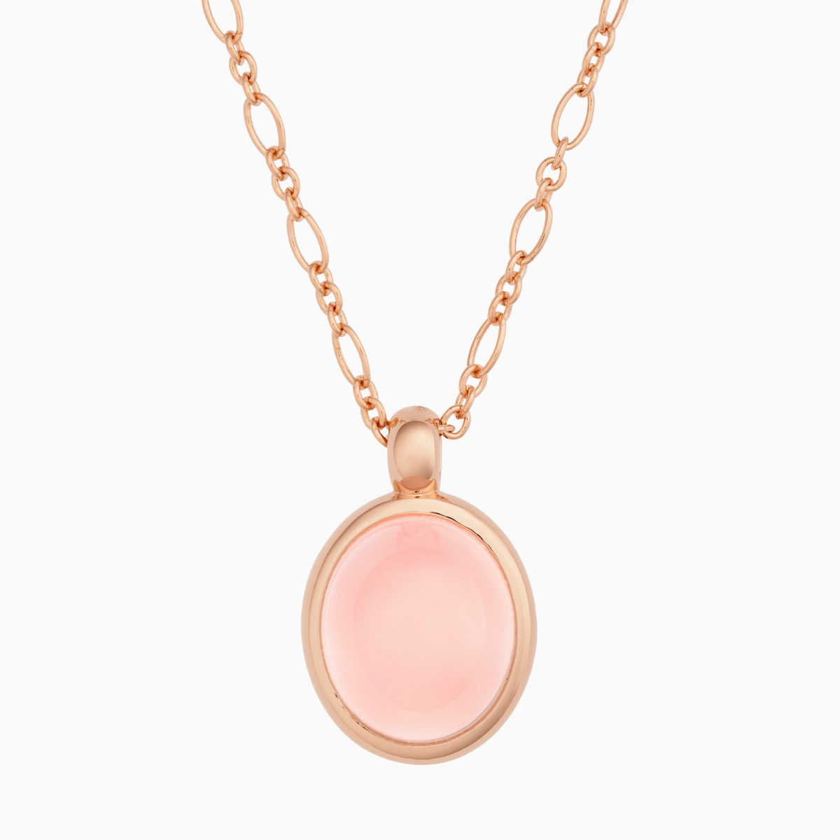 Bron Sushi Pendant Necklace / Pink Quartz