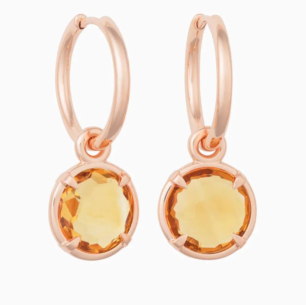 Bron Mira Mira Pendant Earrings / Citrine