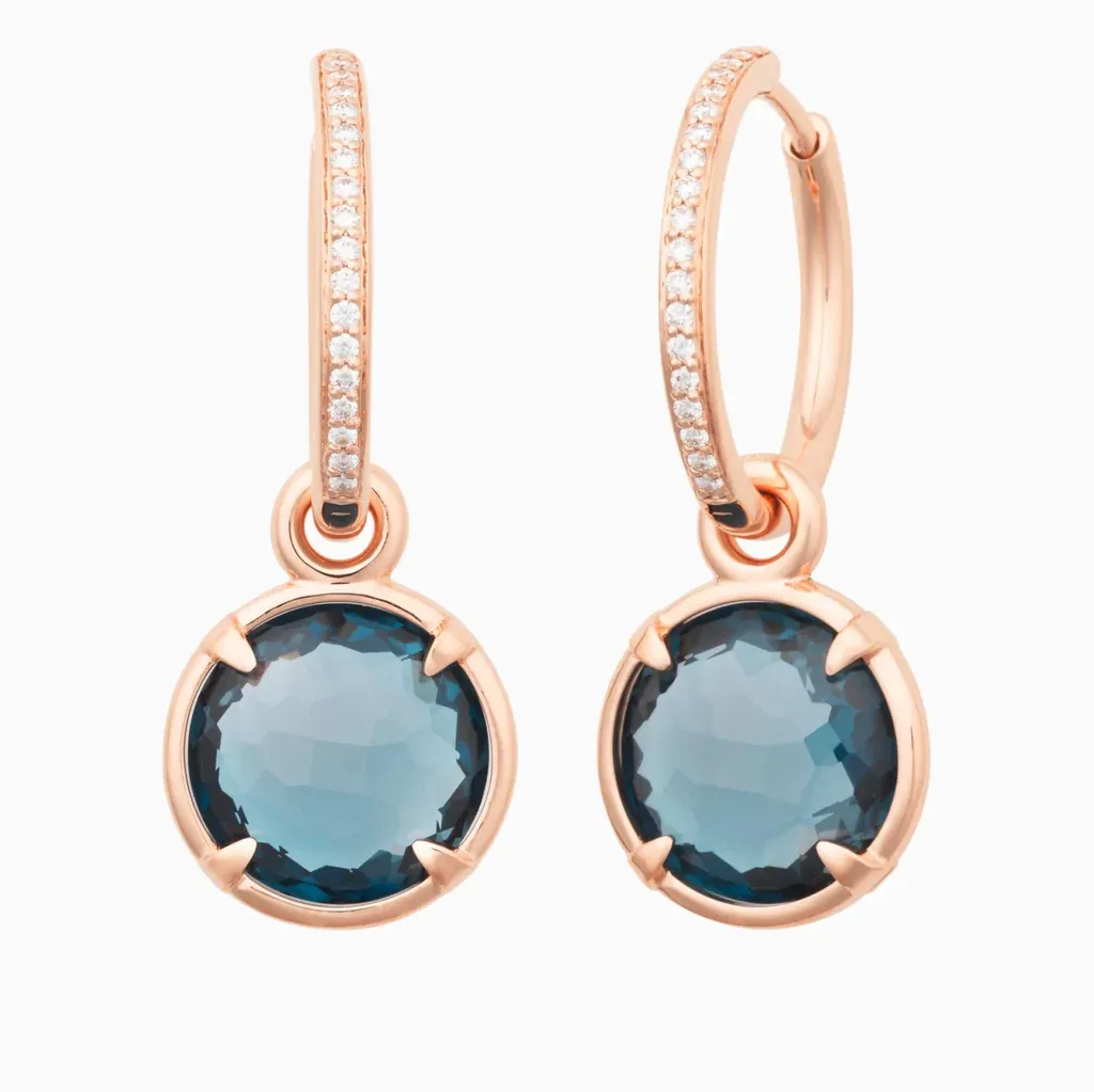 Bron Mira Mira Pendant Earrings / London Blue Topaz