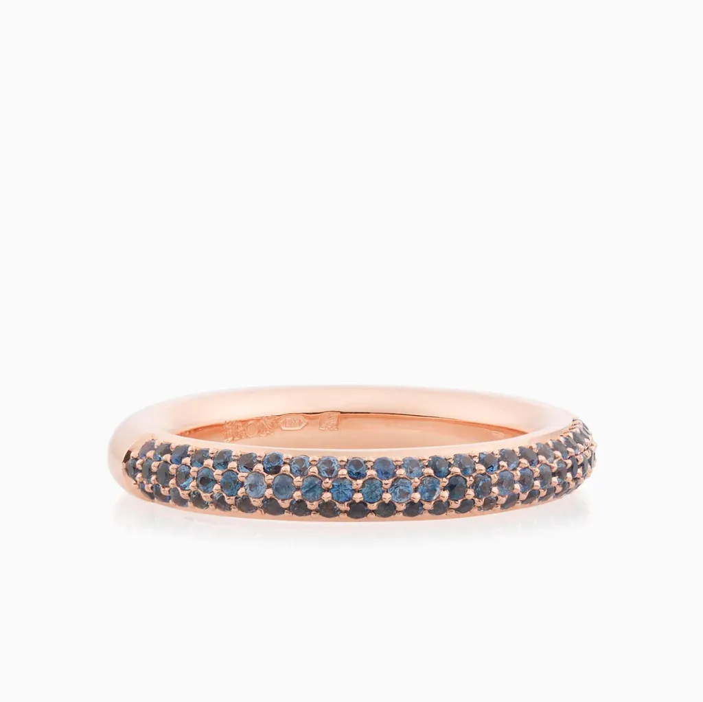 Bron Stax Ring 3.3mm / Blue Diamonds