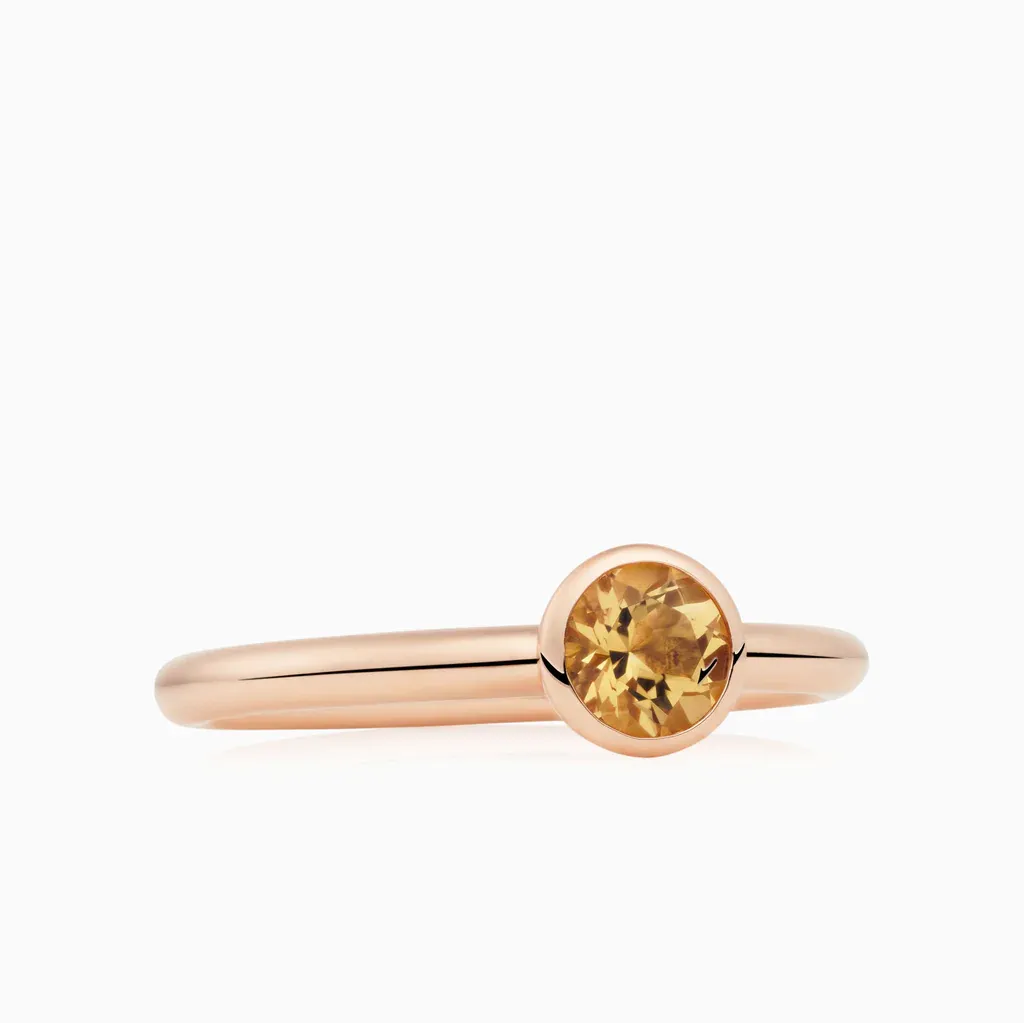 Bron Mini Sushi Ring / Citrine