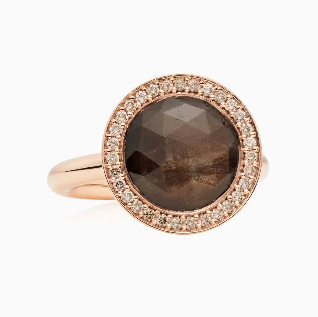 Bron Sushi Halo Ring / Sapphire 