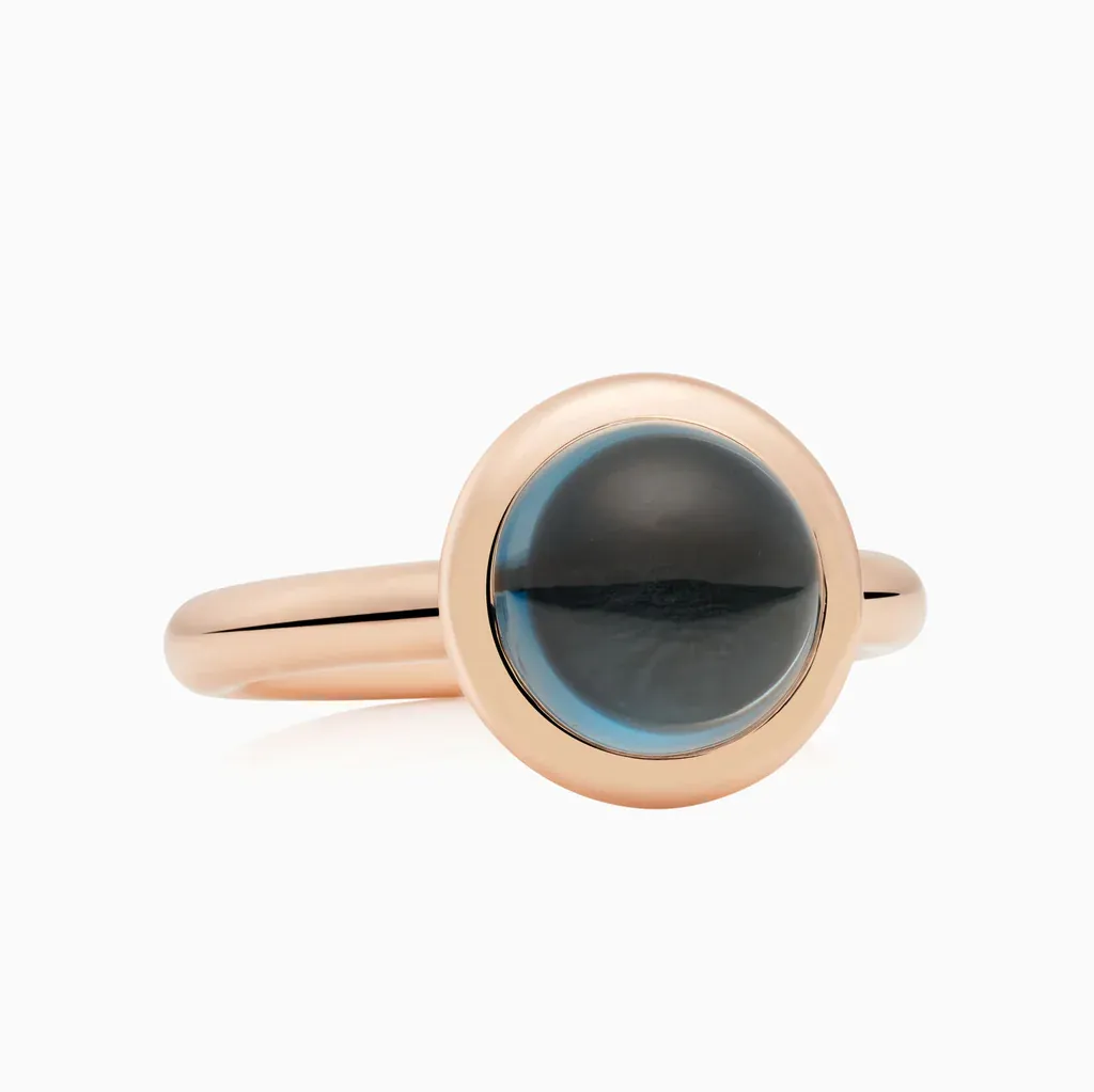 Bron Sushi Ring / London Blue Topaz
