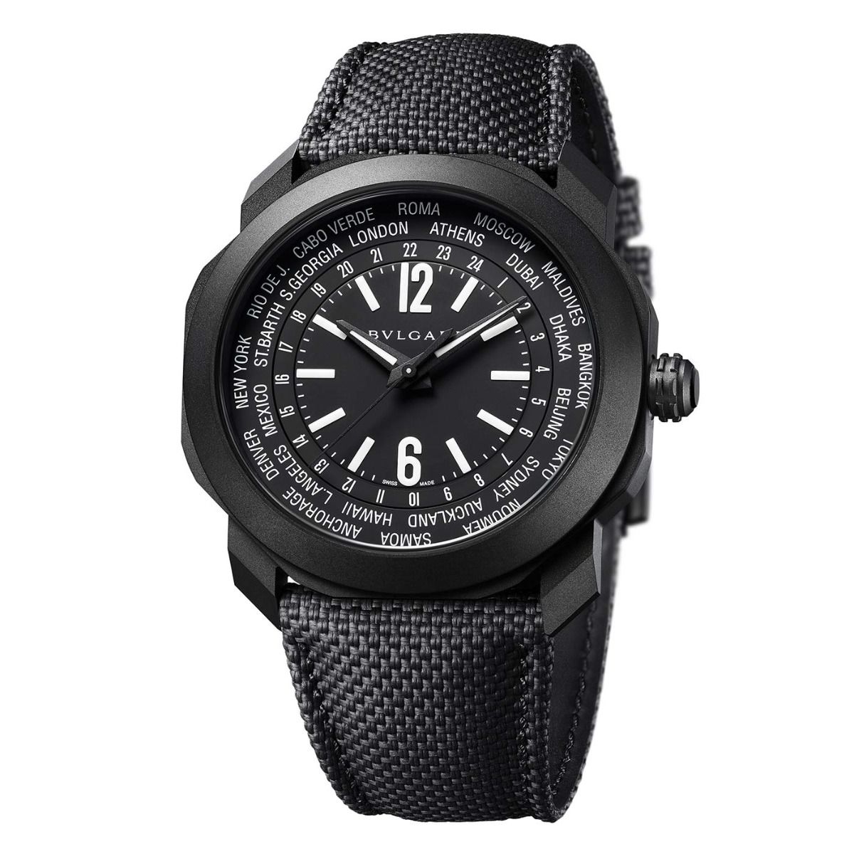 Bvlgari Octo Roma Worldtimer DLC / Black