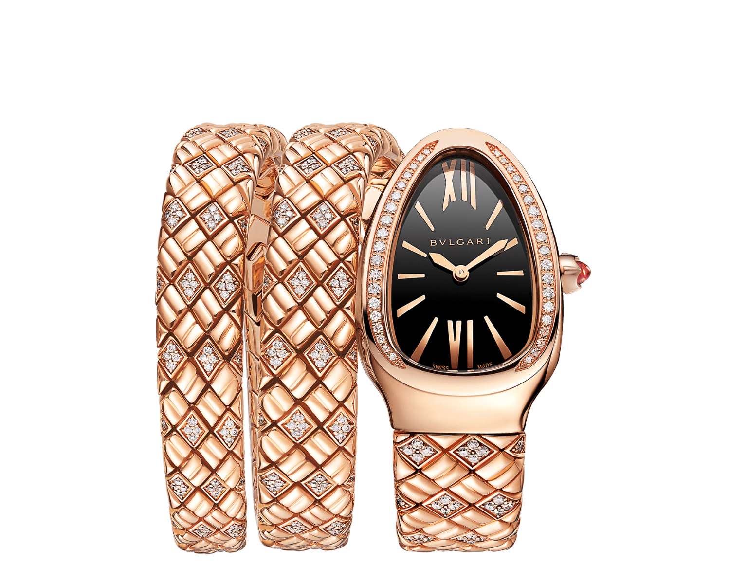 Bvlgari Serpenti Spiga 35mm / Rose Gold / Double Spiral