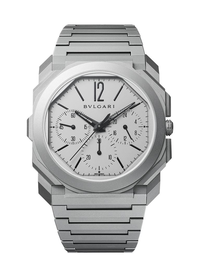 Bvlgari Octo Finissimo Chronograph GMT Automatic Titanium / Grey / Bracelet
