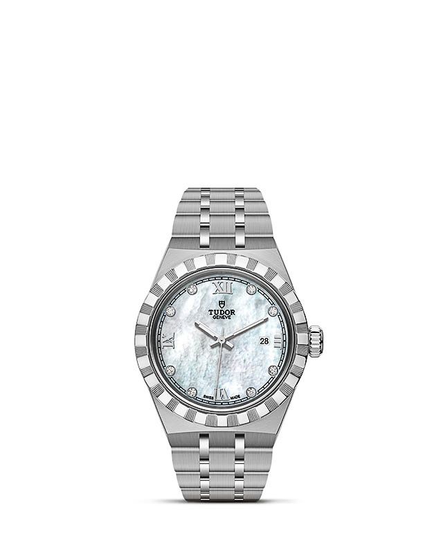 Tudor Royal Date 28 Stainless Steel / Mother-of-Pearl