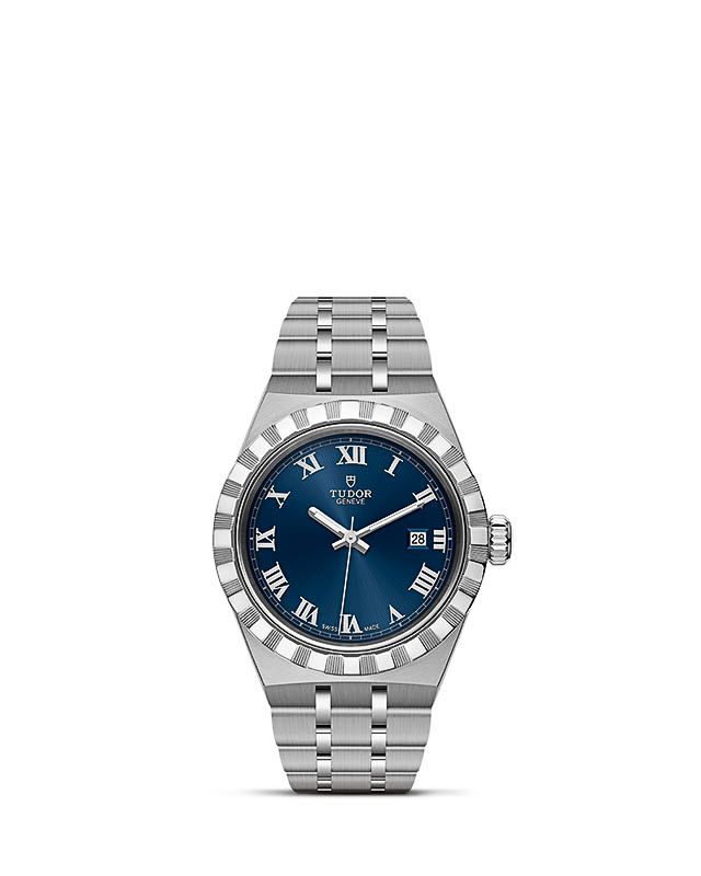 Tudor Royal Date 28 Stainless Steel / Blue - Roman