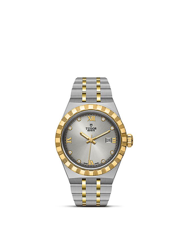 Tudor Royal Date 28 Bi-Color / Silver - Diamond