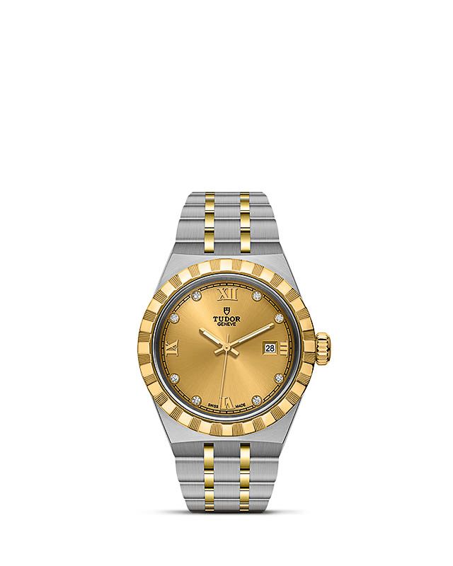 Tudor Royal Date 28 Bi-Color / Champagne - Diamond