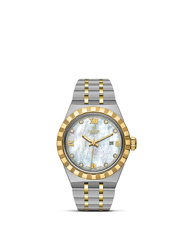 Tudor Royal Date 28 Bi-Color / Mother-of-Pearl
