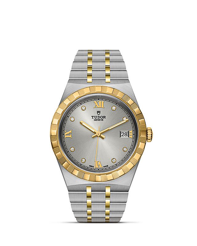 Tudor Royal Date 38 Bi-Color / Silver - Diamond