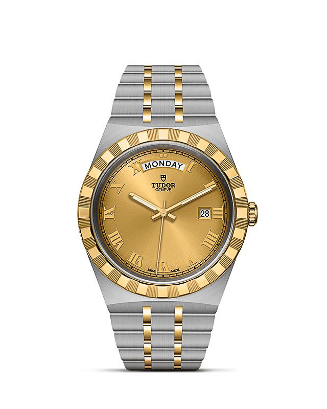 Tudor Royal Day - Date 41 Bi-Color / Champagne - Roman