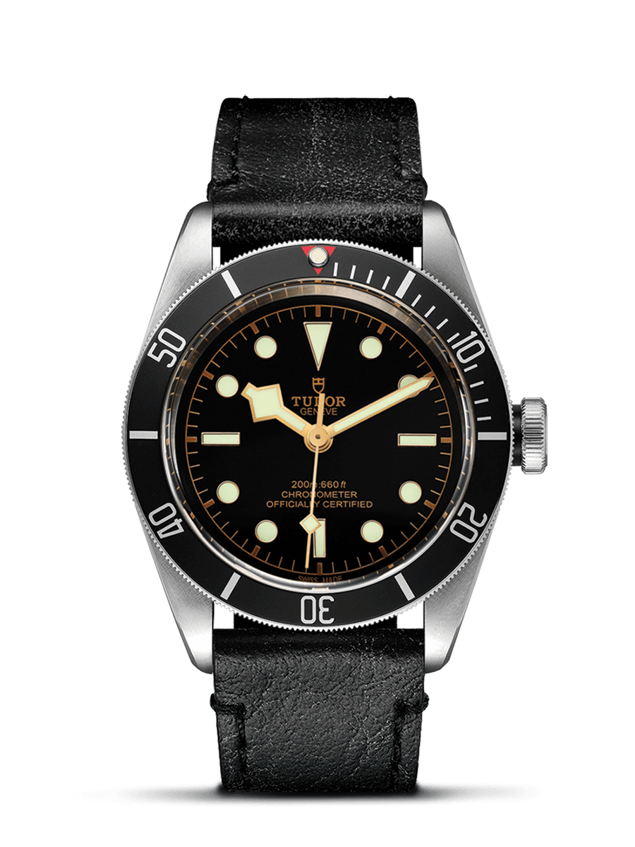 Tudor Black Bay Black / Aged Leather
