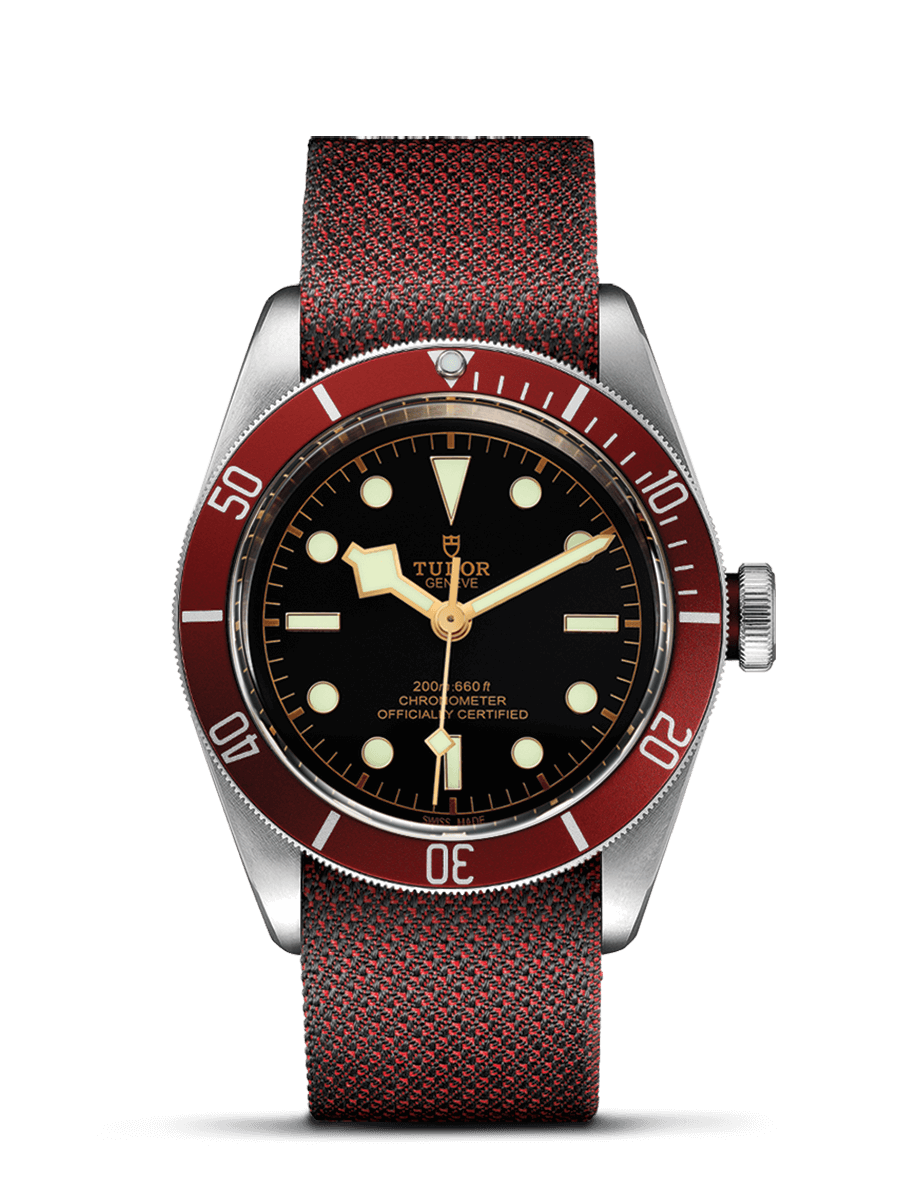 Tudor Black Bay Red / Burgundy Fabric