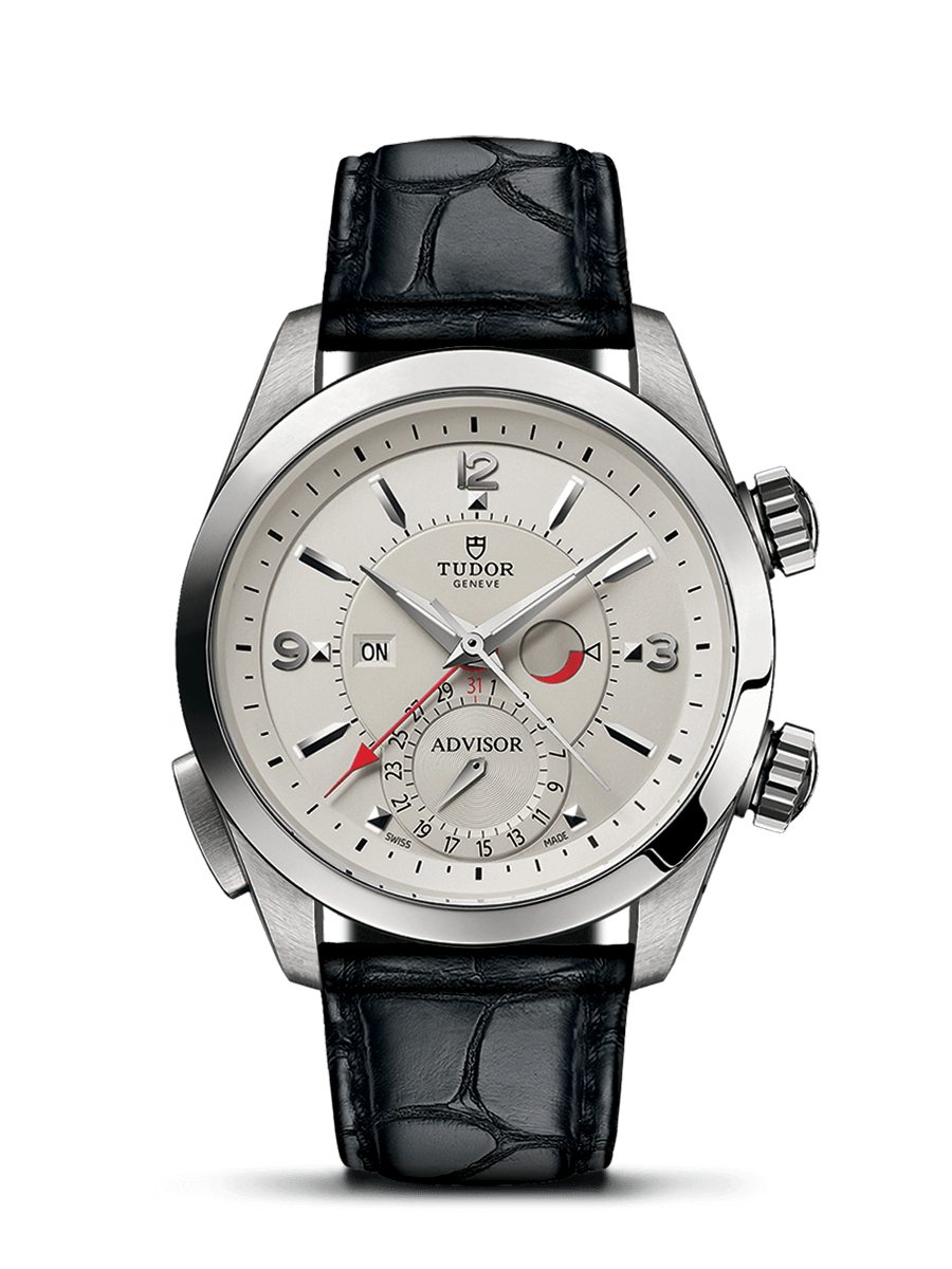 Tudor Heritage Advisor Silver / Alligator