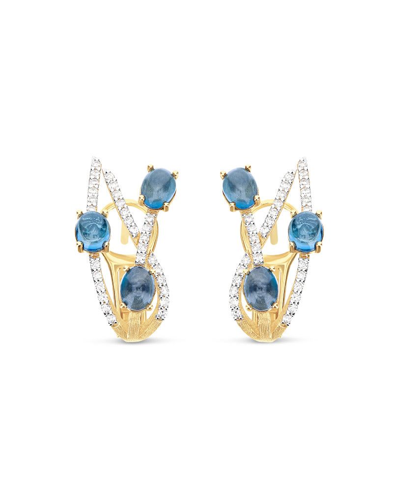 Nanis Dancing Azure Earrings / London Blue Topaz