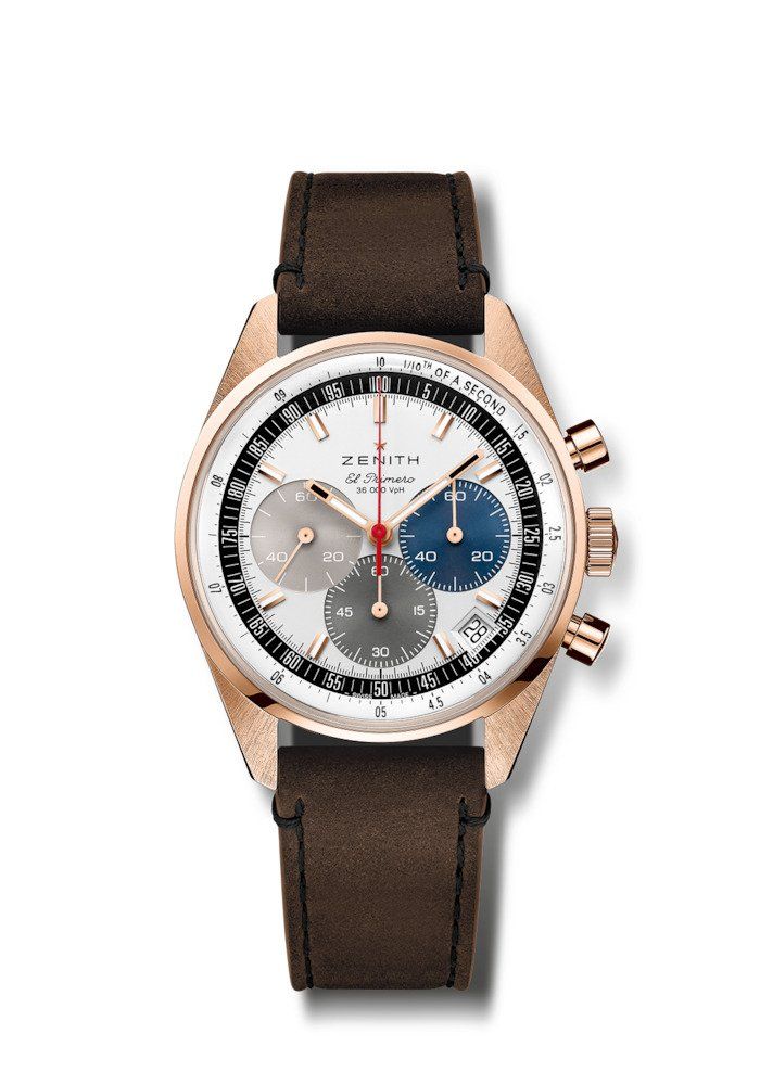 Zenith Chronomaster El Primero Original Rose Gold / Silver / Strap